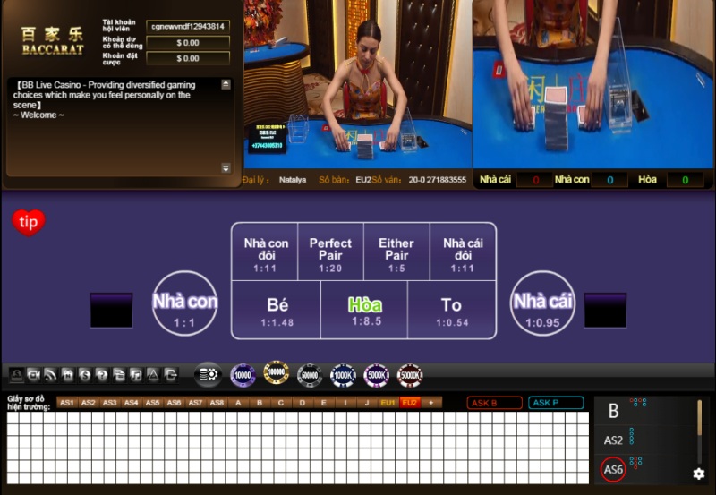 Luật chơi game bài Baccarat cược bảo hiểm chi tiết